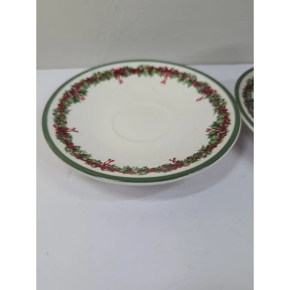 Christopher Radko Holiday Traditions Christmas Tree‎ Teacups And Saucers